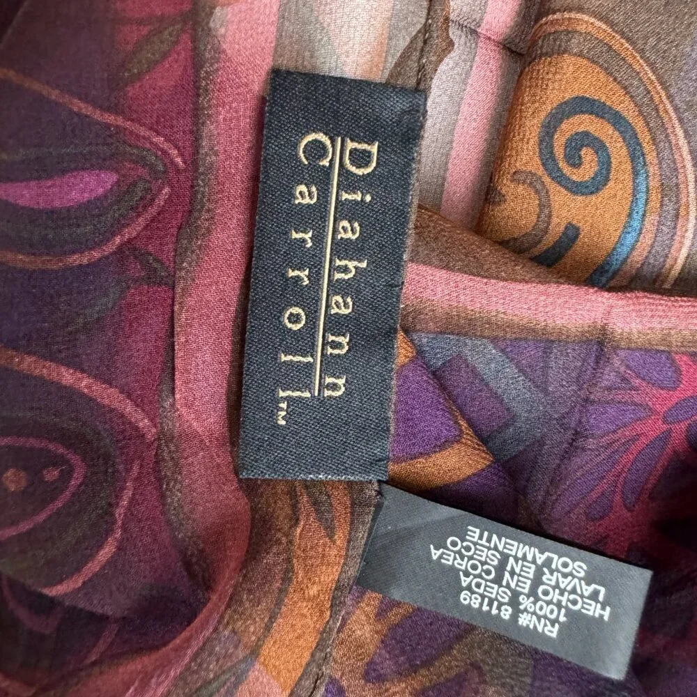 DIAHANN CARROLL Silk Scarf